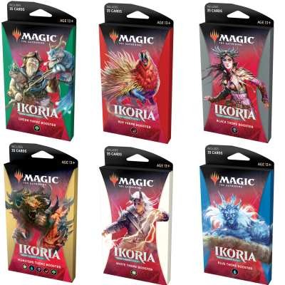 Magic The Gathering MTG Ikoria Lair of Behemoths Set of 6 x Theme Boosters Packs 
