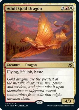 Adult Gold Dragon -E-