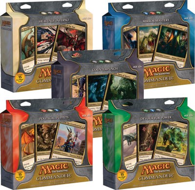 Commander Deck: Alle 5 Decks -D-