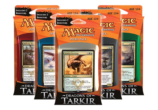 Dragons of Tarkir: Alle 5 Intro Packs -D-
