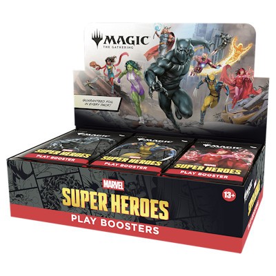 Marvel Super Heroes Play Booster Display -E-