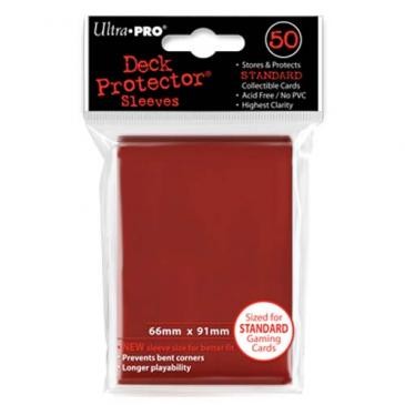  Deck Protector Sleeves Lava Red - Rot
