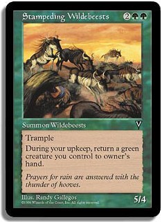 Stampeding Wildebeests -E-